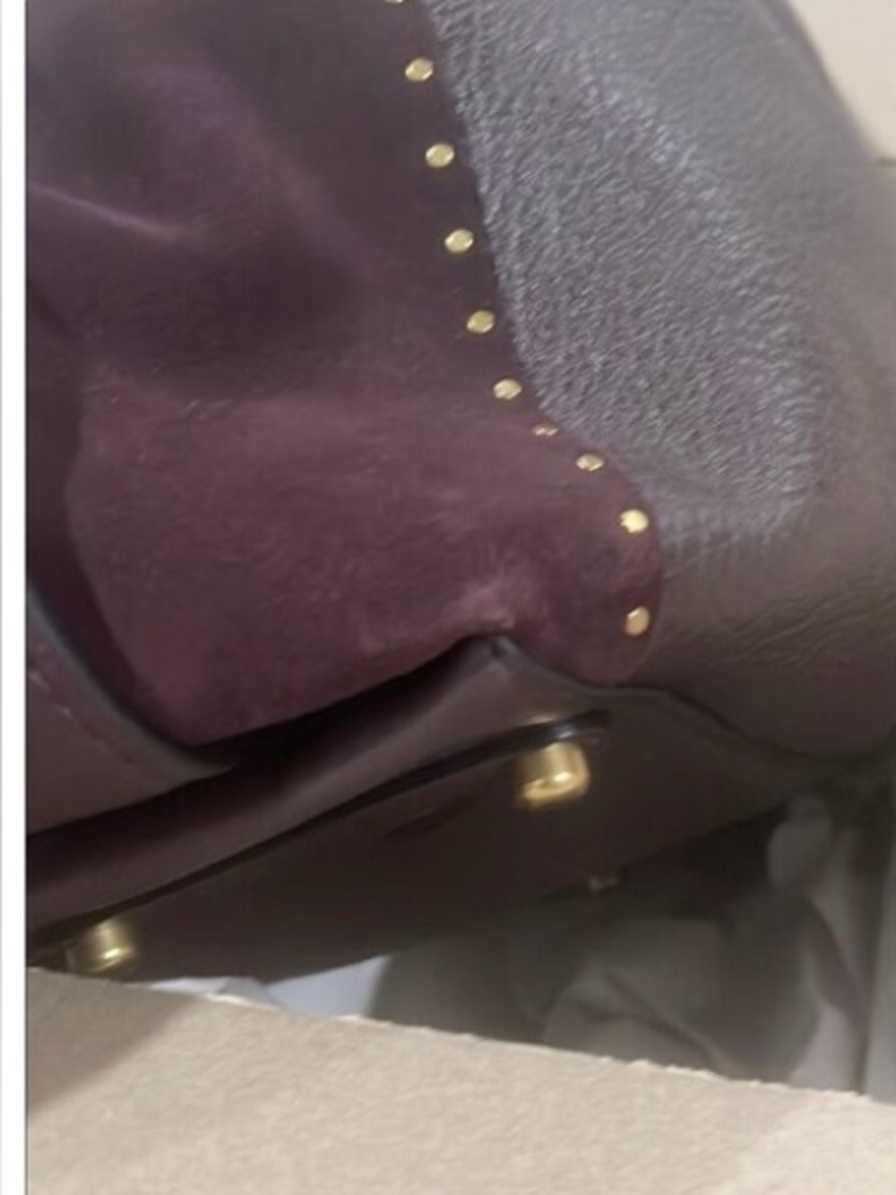 Coach Edie 42 Hobo Shoulder Bag 32988 with buffalo leather and suede sides - Picture 2 of 13